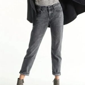 Cabi Women’s 100% Boyfriend Jeans Sz 6 Gray Smoke Wash Relaxed Fit Denim #4329